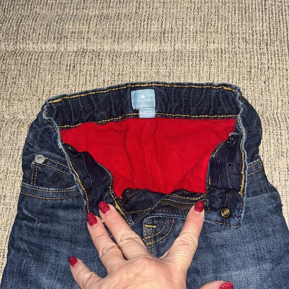 😍Baby Gap Flannel lined Jeans size 18-24 months - Picture 4 of 6